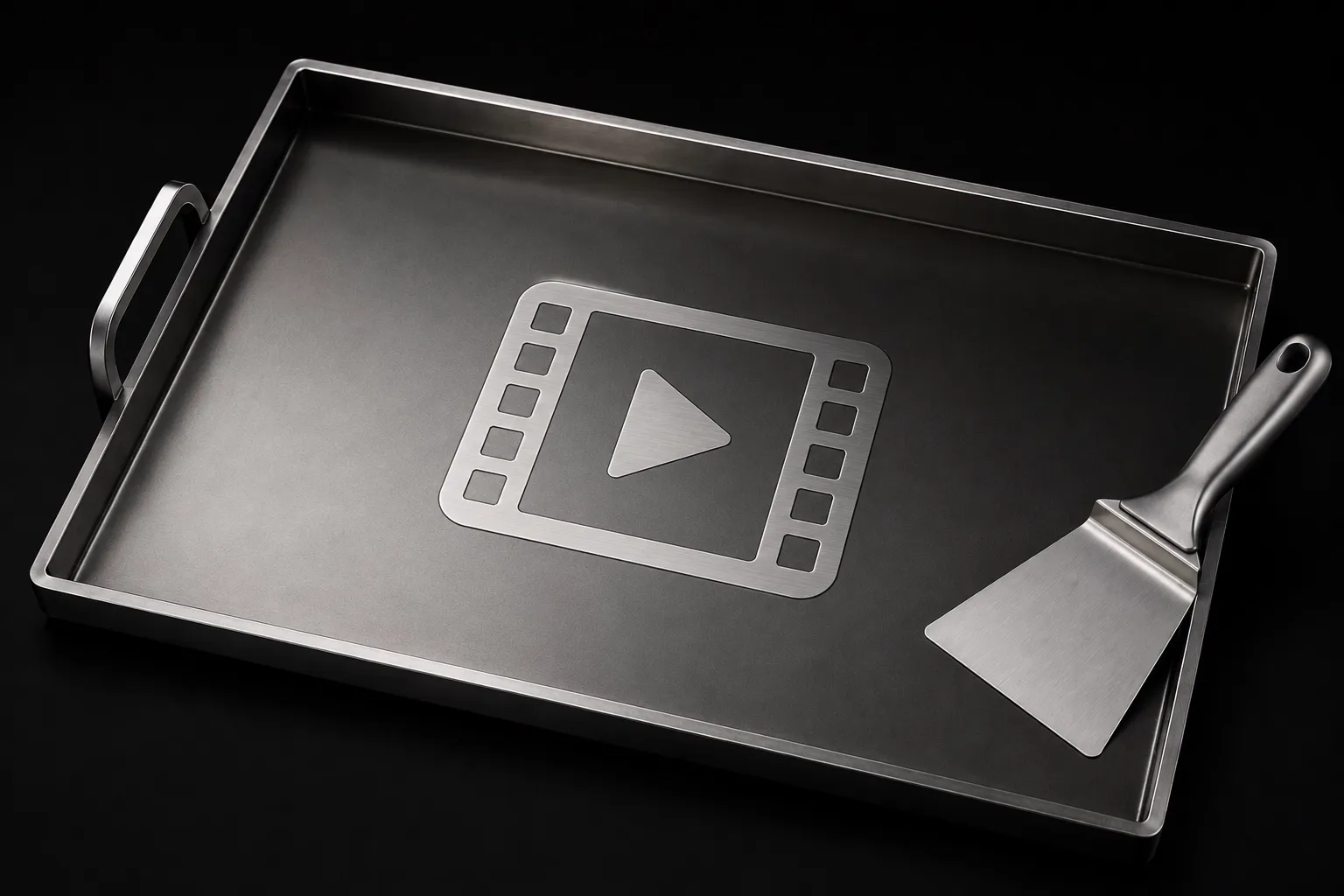 Plancheta con ícono de video